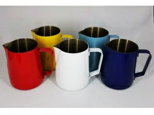 【販売終了】【ミルクピッチャー】RW 12oz. ピッチャー　外面のみ耐熱塗料焼付塗装 向日葵（黄色）