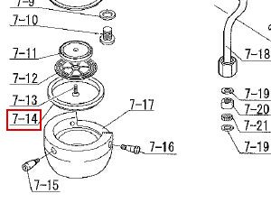 【チンバリ】セミオートエスプレッソマシン M29SELECT用 エスプレッソ抽出器パッキン