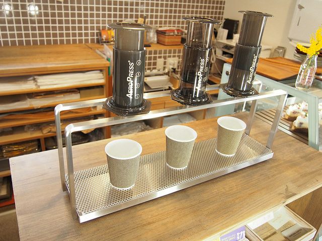 【NPS】エアロプレス用コーヒードリッパースタンド 長さ300mm×高さ160mm