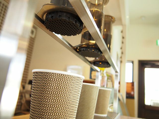 【NPS】エアロプレス用コーヒードリッパースタンド 長さ600mm×高さ100mm