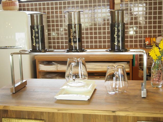 【NPS】エアロプレス用コーヒードリッパースタンド ライト 長さ400mm×高さ180mm