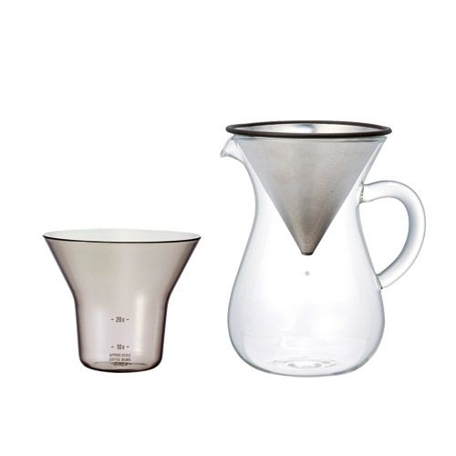 【KINTO/キントー】SCS-02-CC-ST コーヒーカラフェセット 300ml ステンレス