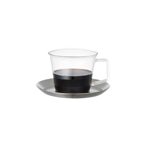 【KINTO/キントー】CAST コーヒーカップ＆ソーサー ステンレス 220ml