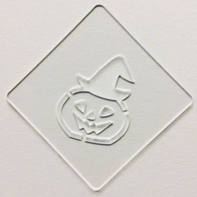 【atta】ハロウィンステンシル　帽子パンプ　カボチャ　カフェアートステンシル　LAS-0074
