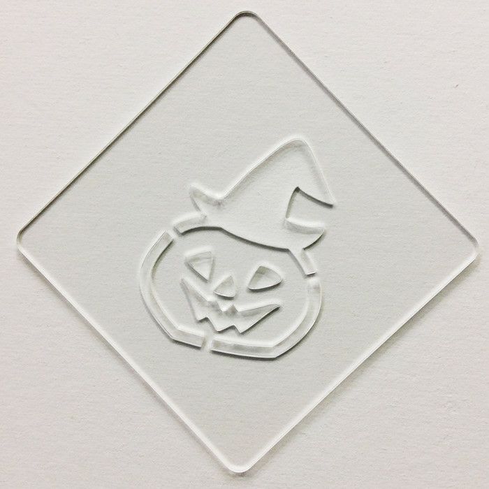 【atta】ハロウィンステンシル　帽子パンプ　カボチャ　カフェアートステンシル　LAS-0074