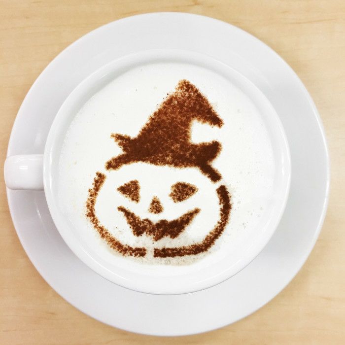 【atta】ハロウィンステンシル　帽子パンプ　カボチャ　カフェアートステンシル　LAS-0074
