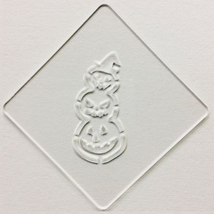 【atta】ハロウィンステンシル　団子パンプ　カボチャ　カフェアートステンシル　LAS-0075