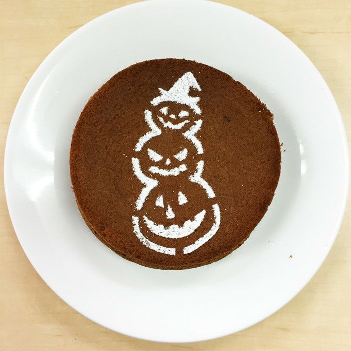【atta】ハロウィンステンシル　団子パンプ　カボチャ　カフェアートステンシル　LAS-0075