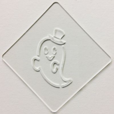 【atta】ハロウィンステンシル　おばけ　カフェアートステンシル　LAS-0077