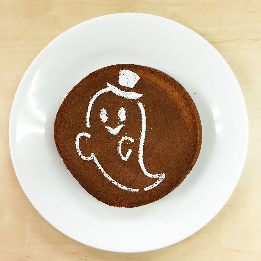 【atta】ハロウィンステンシル　おばけ　カフェアートステンシル　LAS-0077