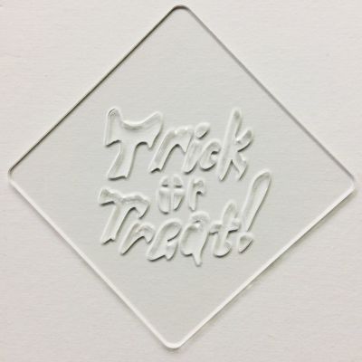 【atta】ハロウィンステンシル　Trick or Treat　カフェアートステンシル　LAS-0078