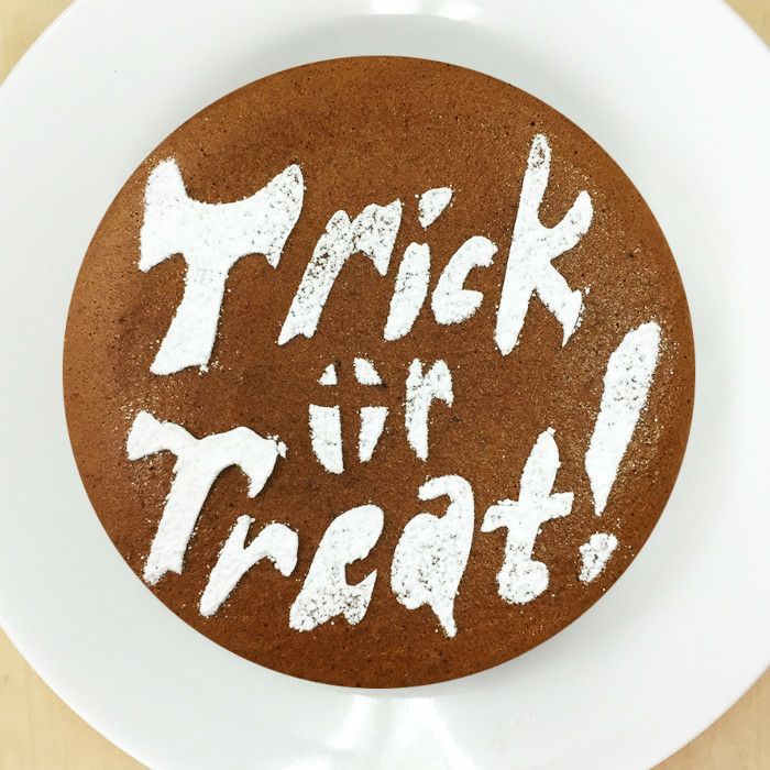 【atta】ハロウィンステンシル　Trick or Treat　カフェアートステンシル　LAS-0078