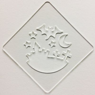 【atta】ハロウィンステンシル　ハロウィンナイト　カフェアートステンシル　LAS-0079