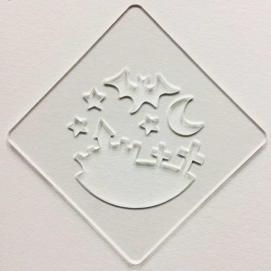 【atta】ハロウィンステンシル　ハロウィンナイト　カフェアートステンシル　LAS-0079