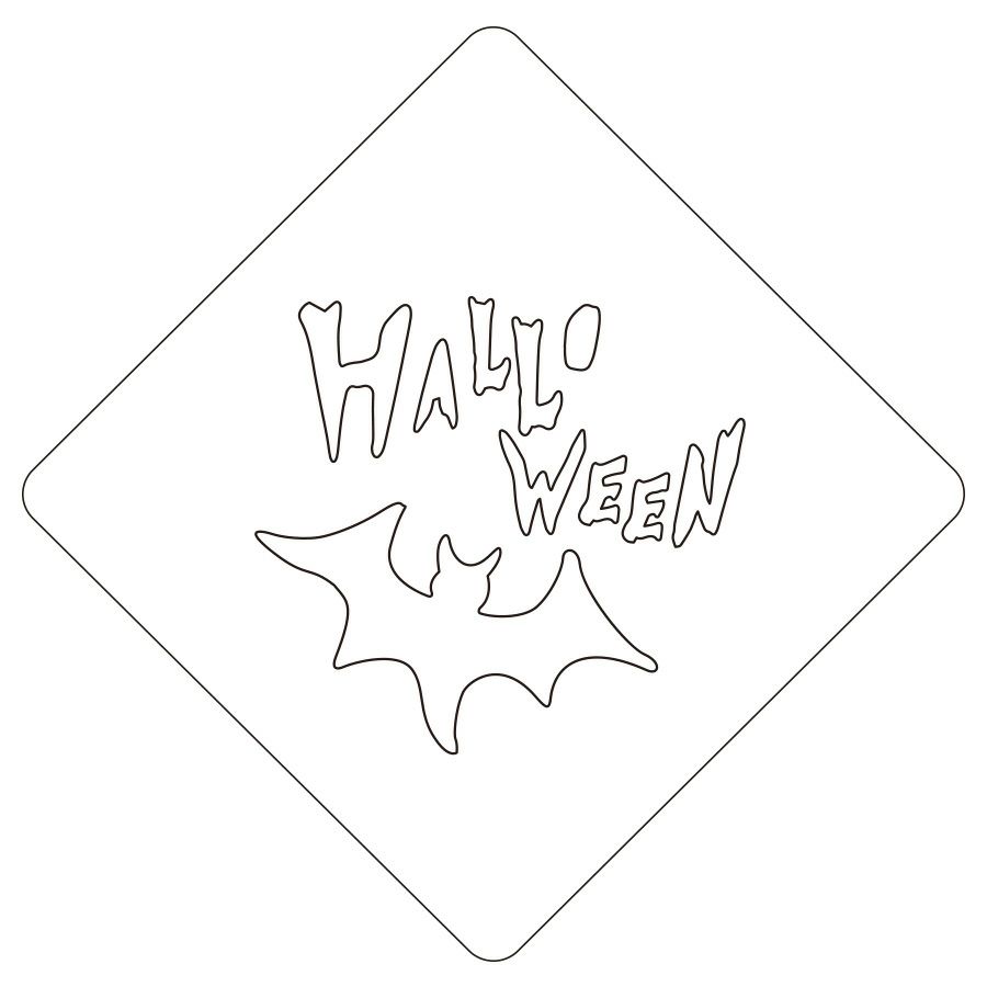 【atta】ハロウィンステンシル　HALLOWEEN　カフェアートステンシル　LAS-0081