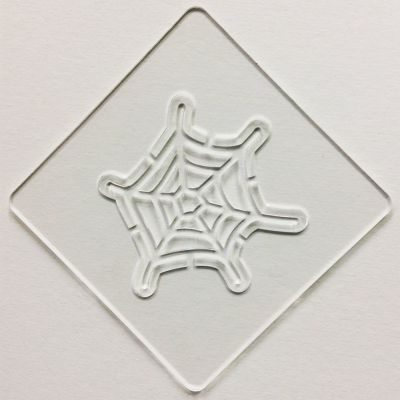 【atta】ハロウィンステンシル　クモの巣A　カフェアートステンシル　LAS-0084