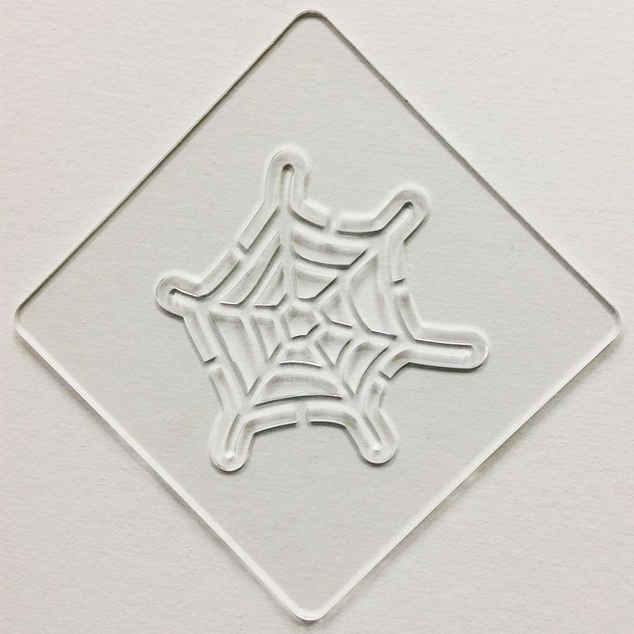 【atta】ハロウィンステンシル　クモの巣A　カフェアートステンシル　LAS-0084