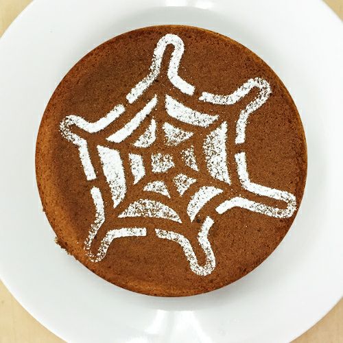 【atta】ハロウィンステンシル　クモの巣A　カフェアートステンシル　LAS-0084