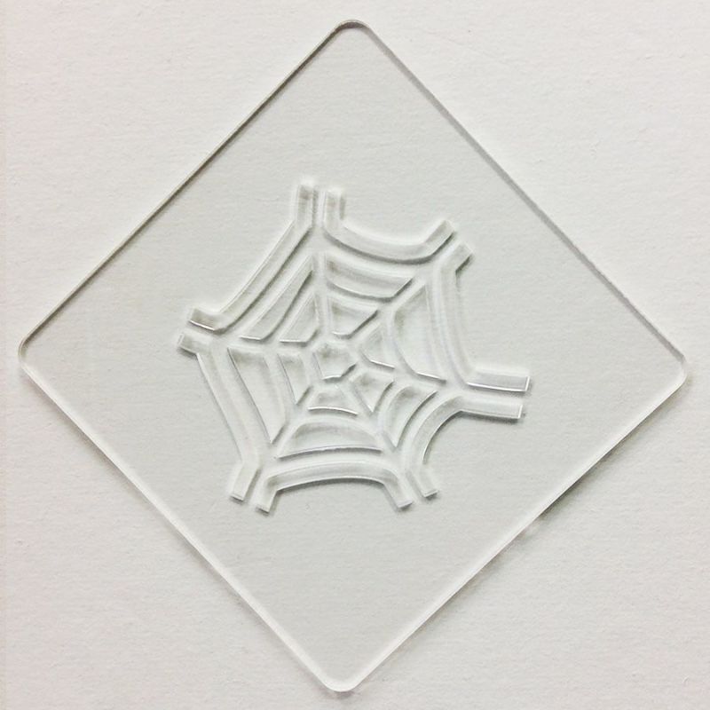 【atta】ハロウィンステンシル　クモの巣B　カフェアートステンシル　LAS-0085