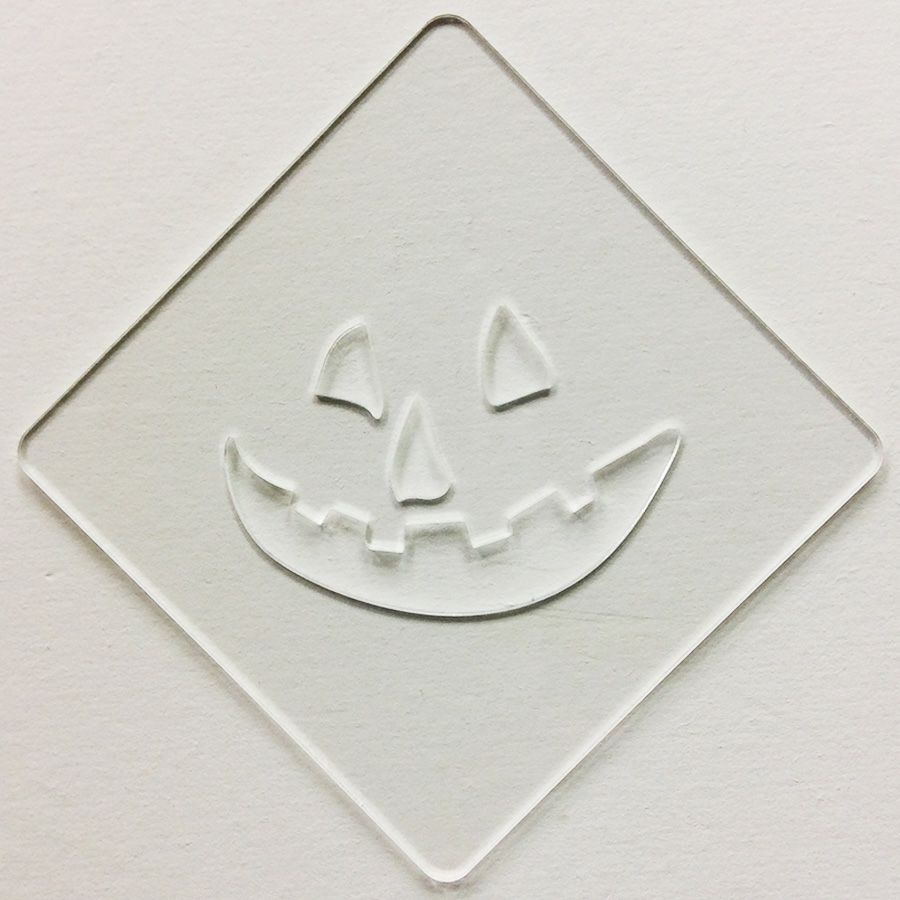 【atta】ハロウィンステンシル　パンプフェイス1　カフェアートステンシル　LAS-0086