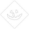 【atta】ハロウィンステンシル　パンプフェイス1　カフェアートステンシル　LAS-0086
