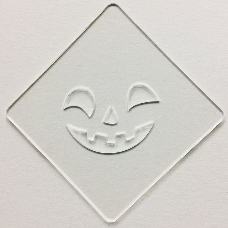 【atta】ハロウィンステンシル　パンプフェイス2　カフェアートステンシル　LAS-0087