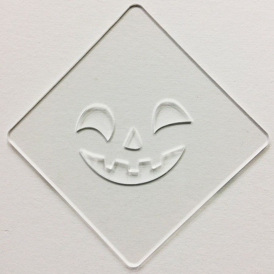 【atta】ハロウィンステンシル　パンプフェイス2　カフェアートステンシル　LAS-0087