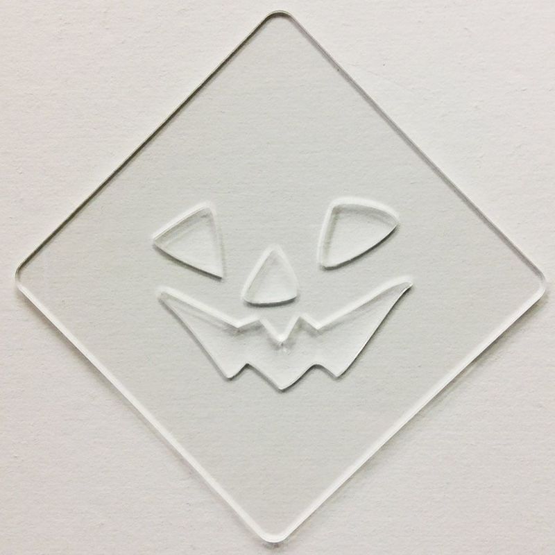 【atta】ハロウィンステンシル　パンプフェイス3　カフェアートステンシル　LAS-0088