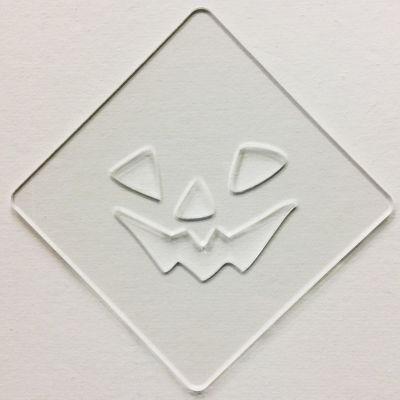【atta】ハロウィンステンシル　パンプフェイス3　カフェアートステンシル　LAS-0088