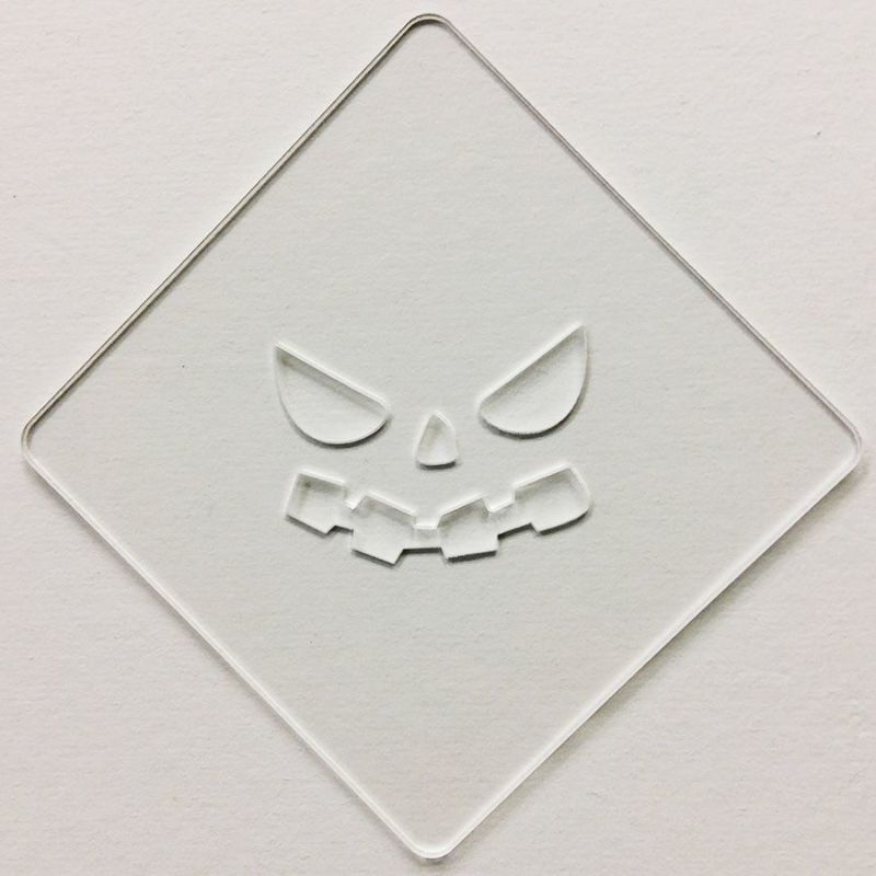 【atta】ハロウィンステンシル　パンプフェイス4　カフェアートステンシル　LAS-0089