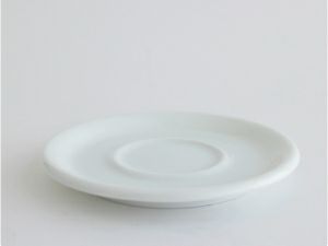 【販売終了】【ORIGAMI】6、8oz Saucer（ラテカップ・カプチーノカップ共通ソーサー） ホワイト