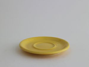 【在庫限り】【ORIGAMI】6、8oz Saucer（ラテカップ・カプチーノカップ共通ソーサー） イエロー