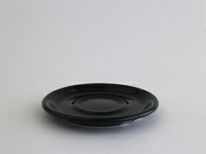 【販売終了】【ORIGAMI】6、8oz Saucer（ラテカップ・カプチーノカップ共通ソーサー） ブラック