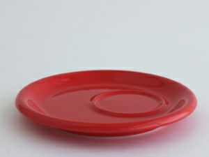 【販売終了】【ORIGAMI】6、8oz Tray Saucer（ラテカップ・カプチーノカップ共通トレイソーサー） レッド