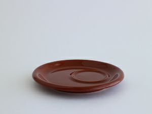 【販売終了】【ORIGAMI】6、8oz Tray Saucer（ラテカップ・カプチーノカップ共通トレイソーサー） ブラウン