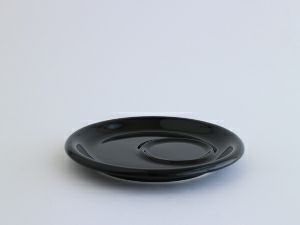 【販売終了】【ORIGAMI】6、8oz Tray Saucer（ラテカップ・カプチーノカップ共通トレイソーサー） ブラック