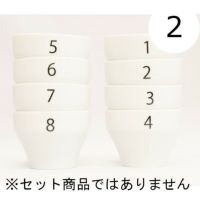【FBCインターナショナル】オリジナル カッピングボウル 200ml SCAA スタンダード 国産 目盛り、マーク付き 『2』