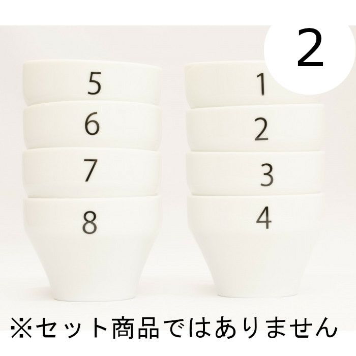 【FBCインターナショナル】オリジナル カッピングボウル 200ml SCAA スタンダード 国産 目盛り、マーク付き 『2』