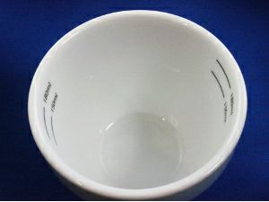 【FBCインターナショナル】オリジナル カッピングボウル 200ml SCAA スタンダード 国産 目盛り、マーク付き 『4』