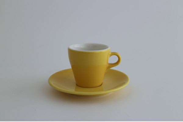 【ORIGAMI】3oz エスプレッソカップ＆ソーサー イエロー