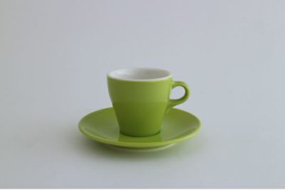 【ORIGAMI】3oz エスプレッソカップ＆ソーサー グリーン