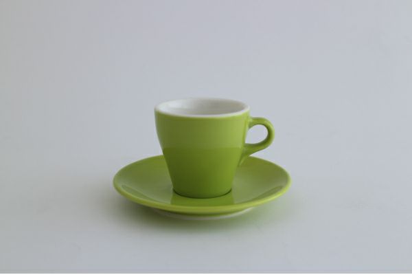 【ORIGAMI】3oz エスプレッソカップ＆ソーサー グリーン