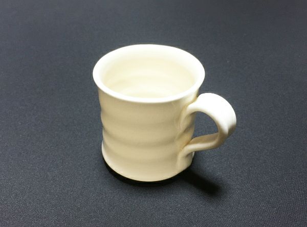 【紫香陶房】信楽焼 コーヒーカップ＆ソーサー 白 140ml