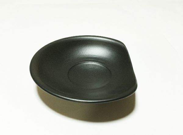 【紫香陶房】信楽焼 コーヒーカップ＆ソーサー 黒 140ml