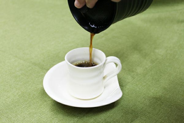 【紫香陶房/マイカフェポット】信楽焼 マイ・カフェポット コーヒー碗皿（白・黒）セット