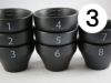 【FBCインターナショナル】オリジナル カッピングボウル 200ml SCAA スタンダード 国産 目盛り、マーク付き 『3』 黒モデル