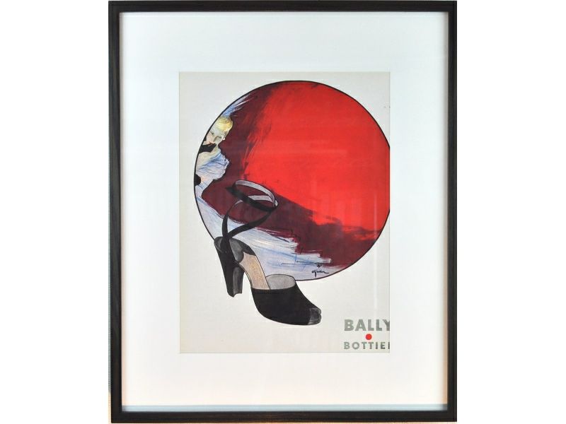 【アートポスター】BALLY（バリー）とBottierのコラボポスター