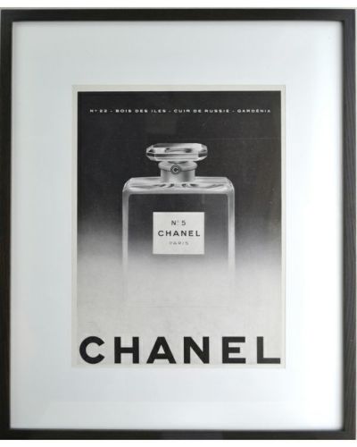 アートポスター】CHANEL（シャネル）パフュームNo.5のモノトーンポスター | コーヒー用品ならFa Coffee