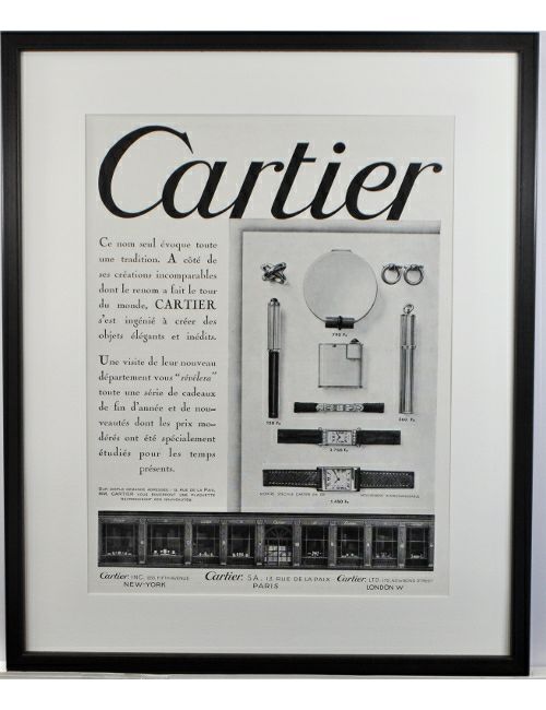 【アートポスター】Cartier（カルティエ）のモノトーンポスター