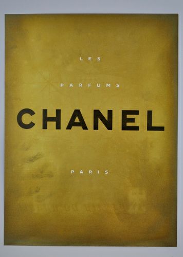 【アートポスター】CHANEL（シャネル）のゴールドポスター